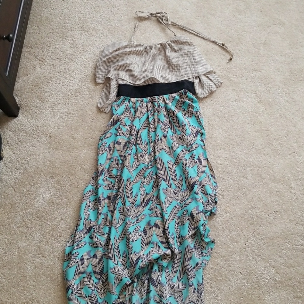 Flowy high low hater dress